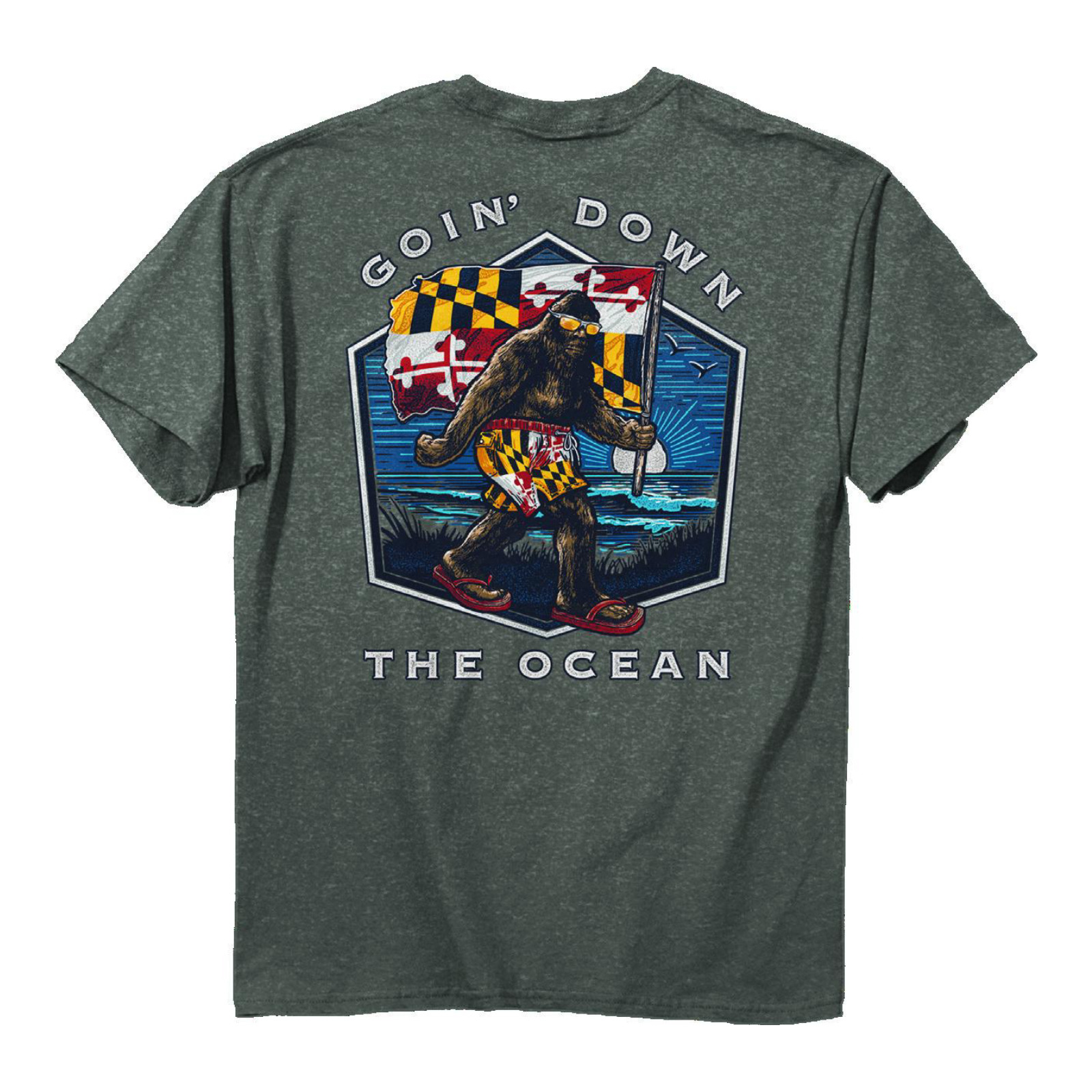 Maryland My Maryland - Squatch Ocean T-Shirt