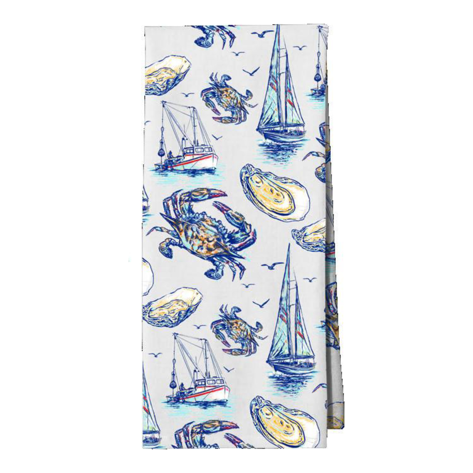 Maryland My Maryland - Crab Boat Kitchen Towel